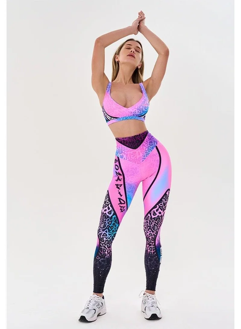 Bona Fide Classic High Waist Graffiti Classic High Waist Gym Leggings for Women for Women | Best Price UAE