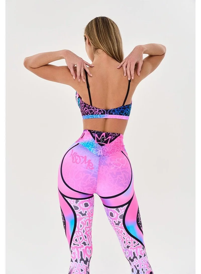 Bona Fide Classic High Waist Graffiti Classic High Waist Gym Leggings for Women | Best Price UAE