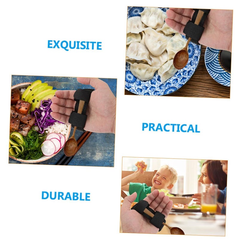Adaptive Utensil Holder Cuff With Durable Hand Strap For Elderly And Disabled Eating Support Wear Resistant Utensil Stabilizer For Independent Dining - Image 5