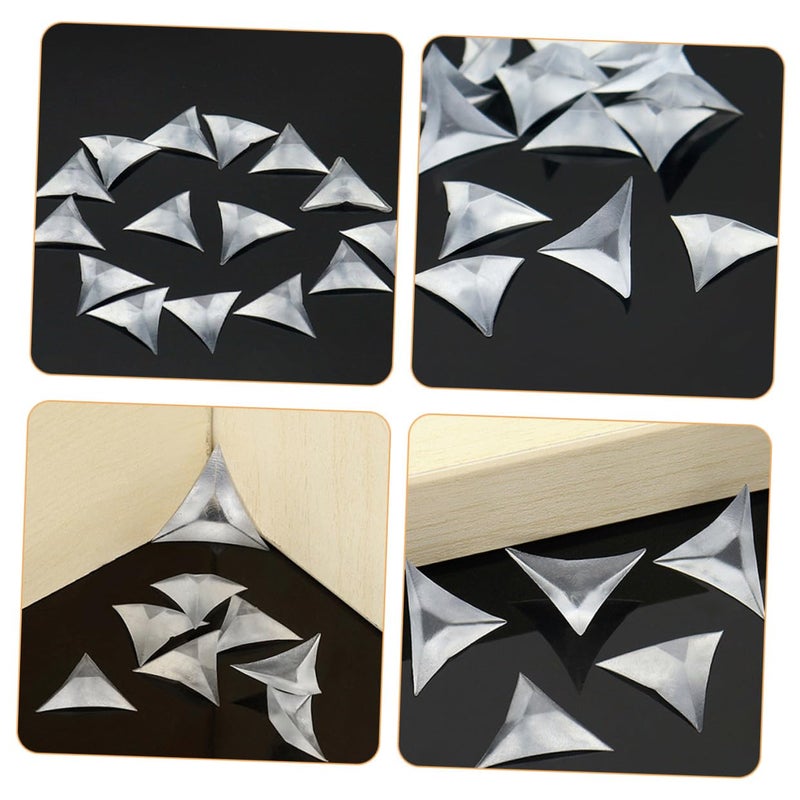 600 Pcs White Triangle Corner Dust Guards For Cabinets Drawers Furniture Protectors - Image 4