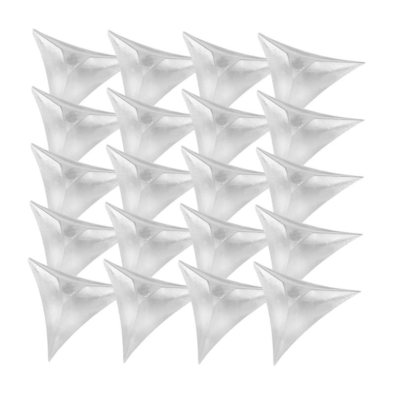 600 Pcs White Triangle Corner Dust Guards For Cabinets Drawers Furniture Protectors - Image 2