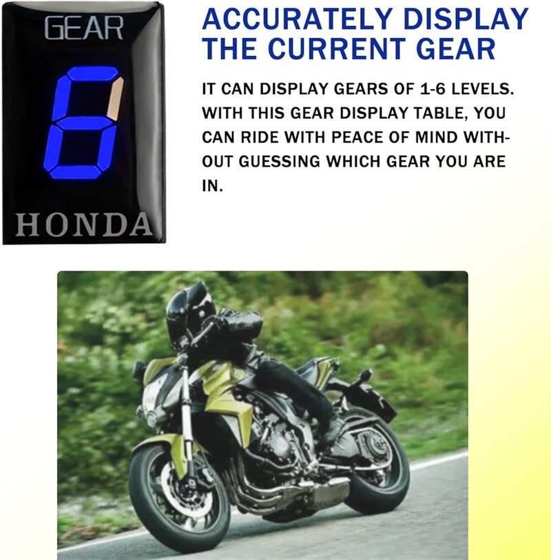 Wivplex Motorcycle Gear Display Indicator - Red Bracket - Image 4