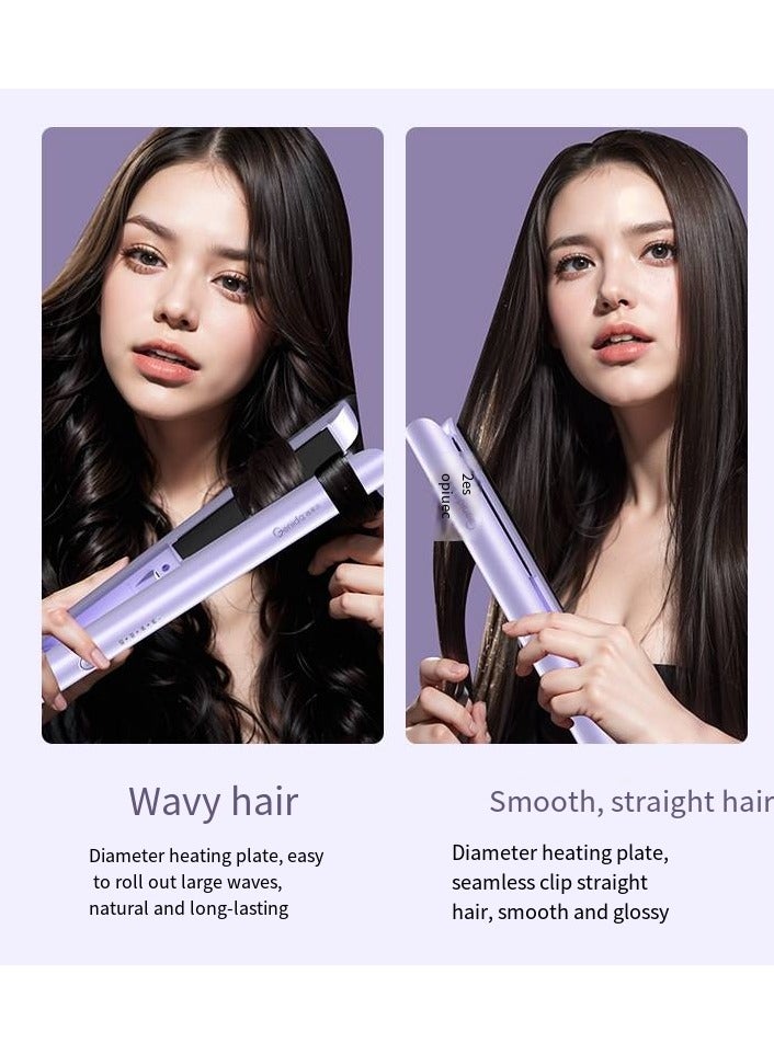 عام 2-in-28 Hair Iron Straightener  Curler for Wet/Dry Hair with Ionic Care with Heatproof Design - Image 3