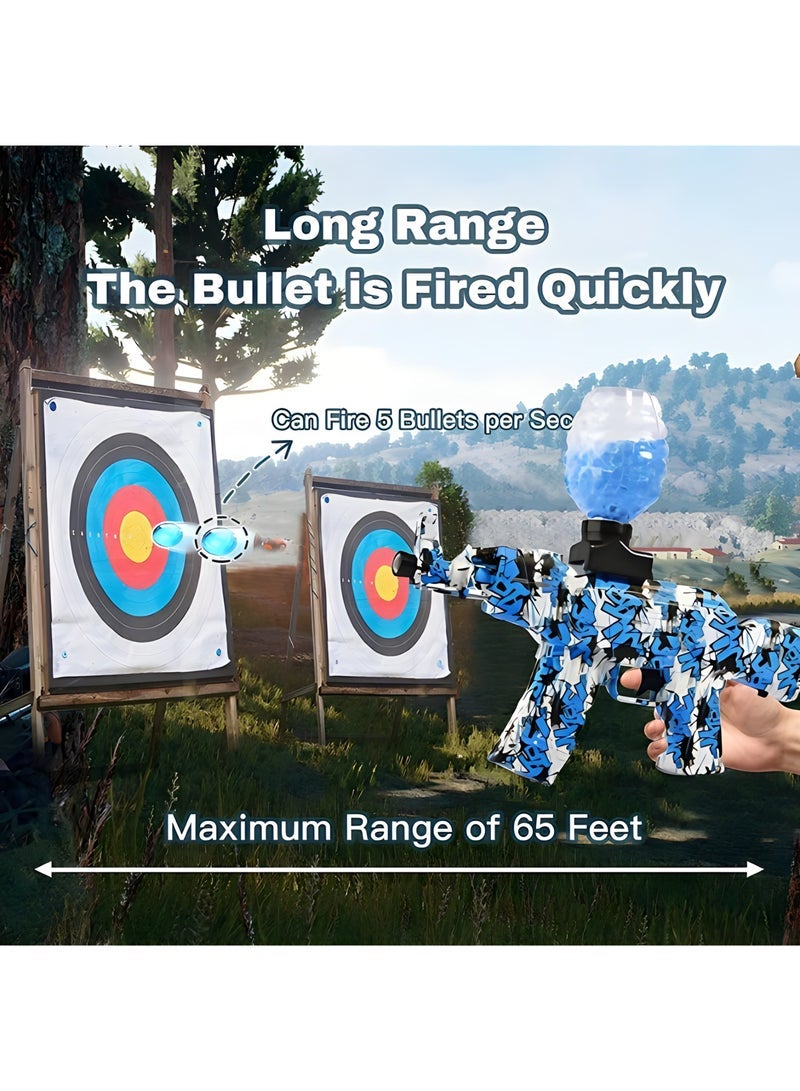 MAGIC VAULT مسدس لعبة جل كهربائي AKM-47، لعبة إطلاق كرات متفجرة قابلة للشحن للأولاد، ألعاب للأنشطة الخارجية - Image 5