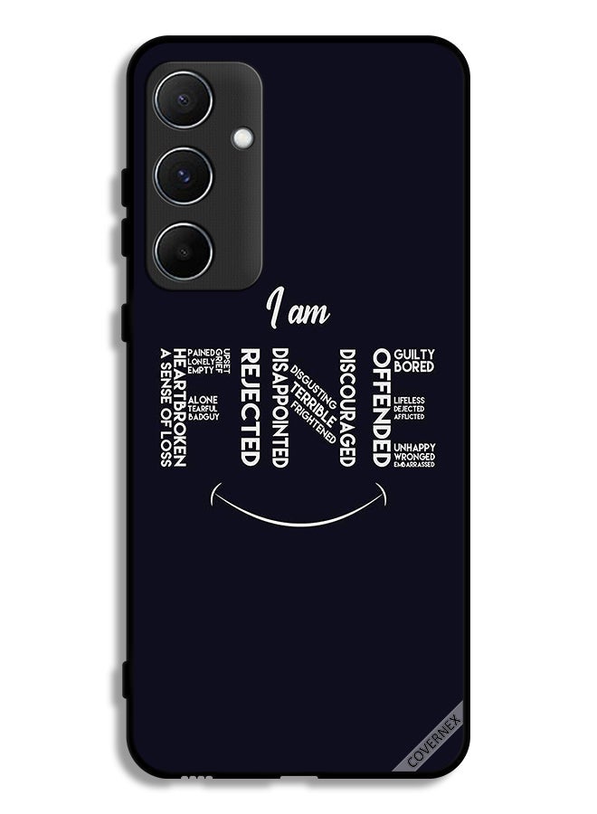 Covernex Samsung Galaxy A55 5G Protective Case Cover Calligraphy I Am Fine - Image 1