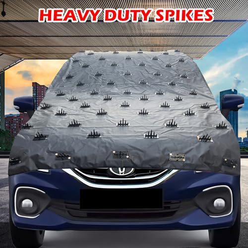 FAMEXON Spike Car Cover 10ft Length 55 Inch Width from Dogs, Pets and Animal Complete Protection Dog Protection Compact Hatchback Small Cars Protection for Bonnet, Roof - Image 4