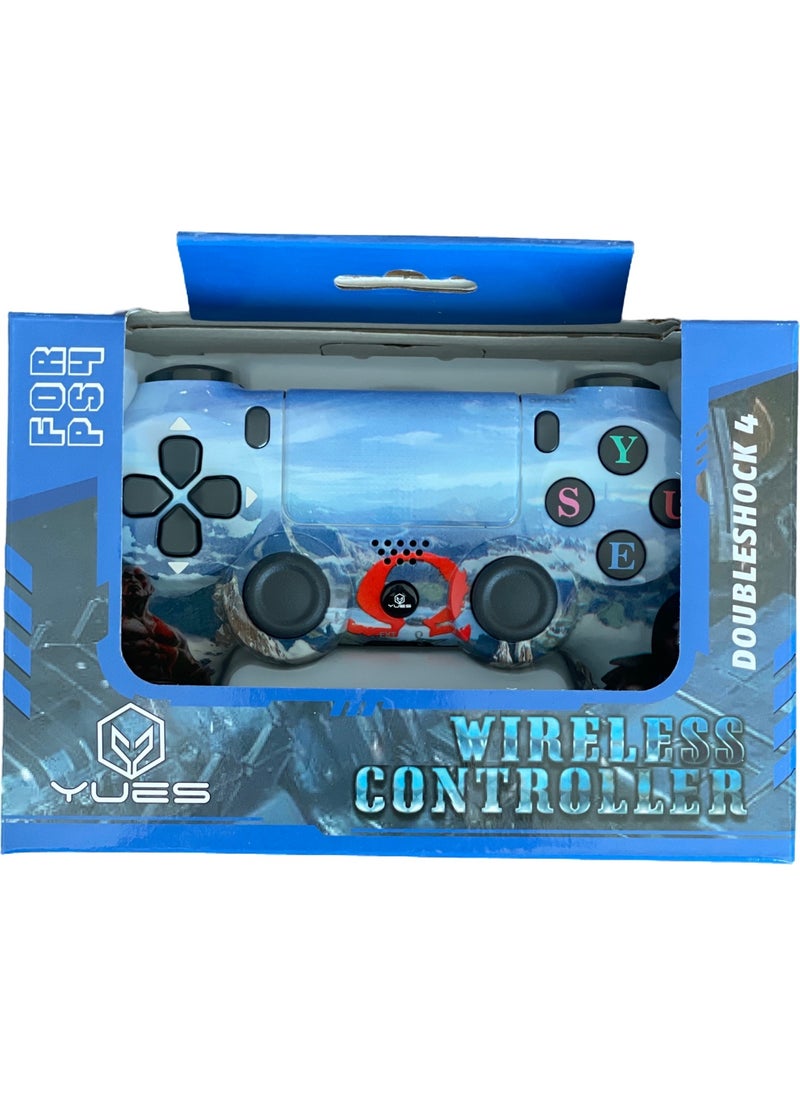 Yues Ps4 Compatible Dualshock 4 Wireless Joystick Wireless PS4 Game Handle God Of War (Ps4 / PC Compatible) + Charging Cable  - Image 3