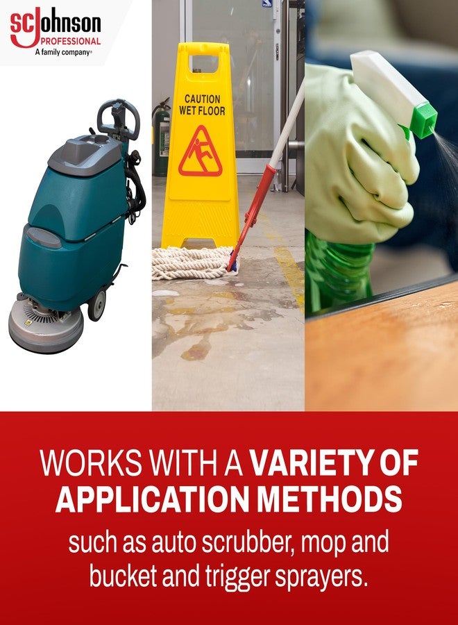 SC Johnson Professional Heavy Duty Neutral pH Floor and Surface Cleaner, Floor Cleaner Concentrate, 32 fl. oz. Bottle, Case of 2, for Professional Use Only - Image 5