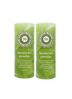 Honeybee Gardens Honeybee Gardens Deodorant Powder, For Men and Women, With Baking Soda and Cornstarch, Talc-Free, Aluminum-Free, Multi-Use, Vegan, Cruelty-Free, 4 oz, 2 Pack  - Image 1