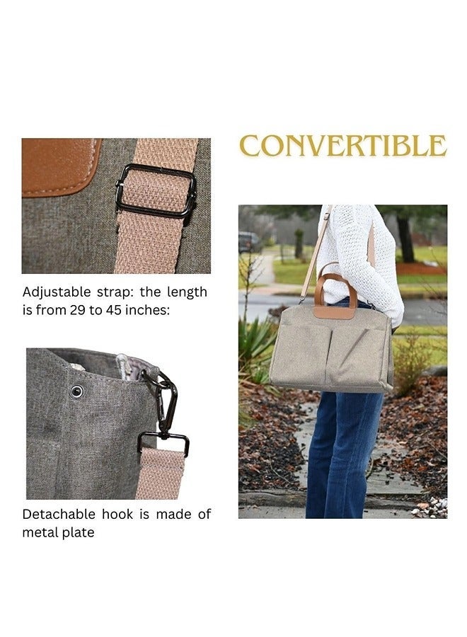 Baby Diaper Bags,Large Capacity Baby Bag for Mother,Waterproof Diaper Changing Totes,Portable Mommy Bag with Adjustable Shoulder Strap - Image 4