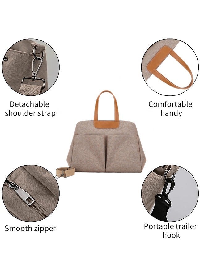 Baby Diaper Bags,Large Capacity Baby Bag for Mother,Waterproof Diaper Changing Totes,Portable Mommy Bag with Adjustable Shoulder Strap - Image 2