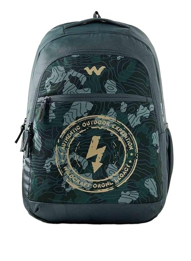 WILDCRAFT 30 Litres Blaze 3 Compartment Backpack (12952, Dk_Forest, Green) - Image 1