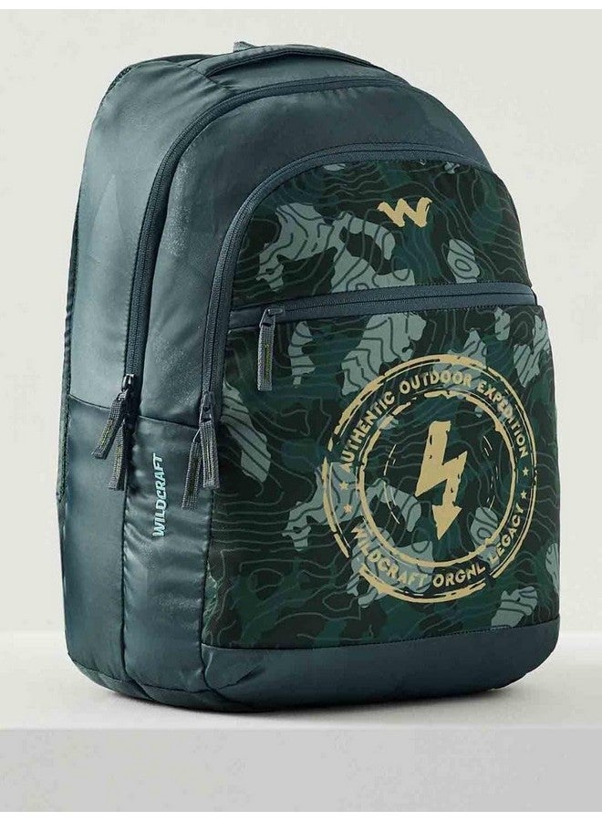 WILDCRAFT 30 Litres Blaze 3 Compartment Backpack (12952, Dk_Forest, Green) - Image 3