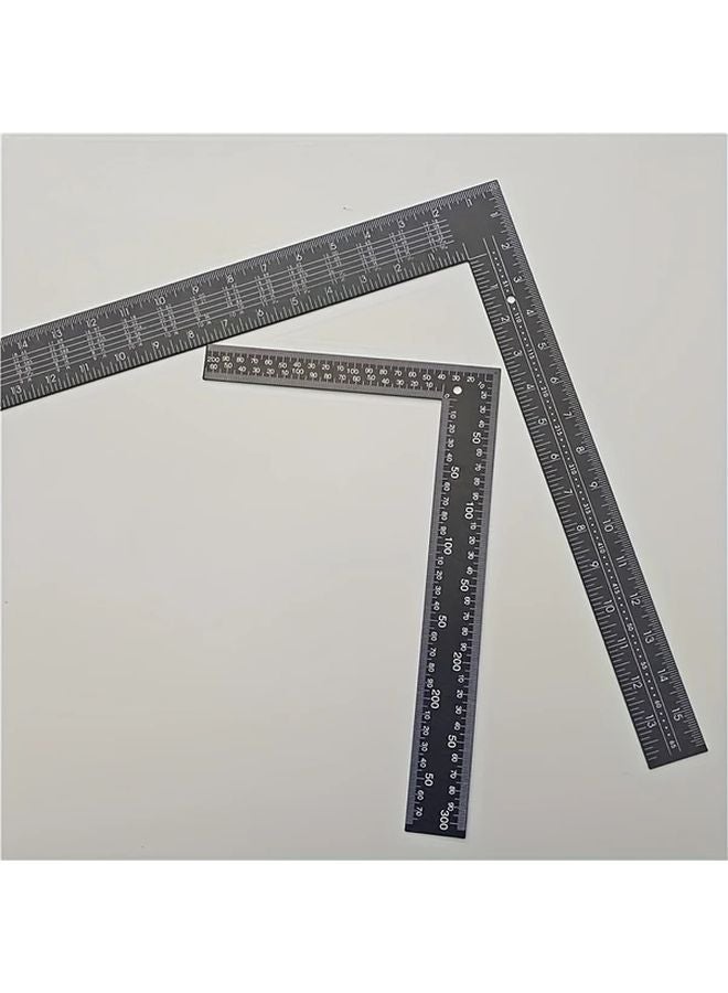 Black Square Ruler 15.75 x 23.62 Inch Thickened Angle Measuring Tool - Image 2