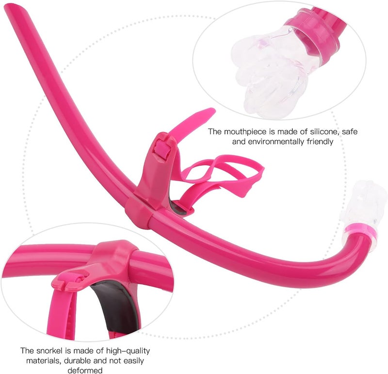 woobles Swim Snorkel, Swim Training Gear Breath Snorkel for Swimming for Diving-red - Image 3