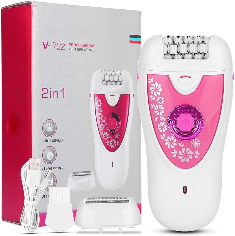 cheekyglo Electric Epilator Women Facial Hair Removal Portable Painless Hair Trimmer For Facial Wholebody Home Use, Armpit Leg Hair Removal Machine for Upperlip cheek Body Chin Underarm Arm Leg - Image 1
