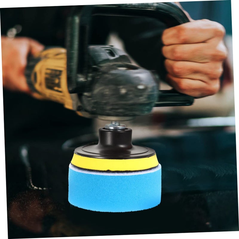 PRETYZOOM Car Polisher Waxing Set With Reusable Cleaning Sponge Pad For Surface Window - Image 4