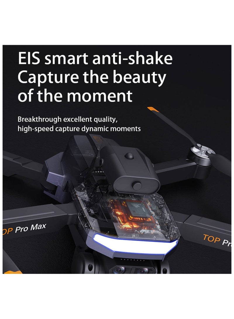 AROAQ P18Pro Drone 8K Professinal Three Camera Wide Angle Optical Flow Positioning Four way Obstacle Avoidance Quadcopter One Click Return Drone 3 Battery(Black ) - Image 3