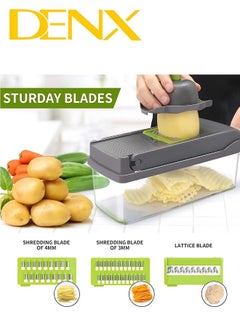 15 in 1 Multifunctional Vegetable Chopper Food Processor with Container and Draining Basket Vegetable Fruit Slicer Dicer Cutter with Self-Cleaning Button Kitchen Grater Egg White Separator - pzsku/ZC0D2C93D5141E0A5467AZ/45/_/1730112942/ee0d2f3f-cb2a-478c-8763-b895cd5abaed