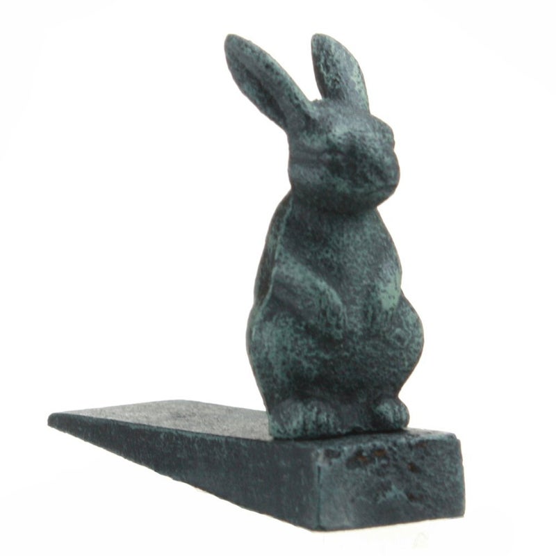 Upper Deck Verde Cast Iron Rabbit  Bunny Door Wedge