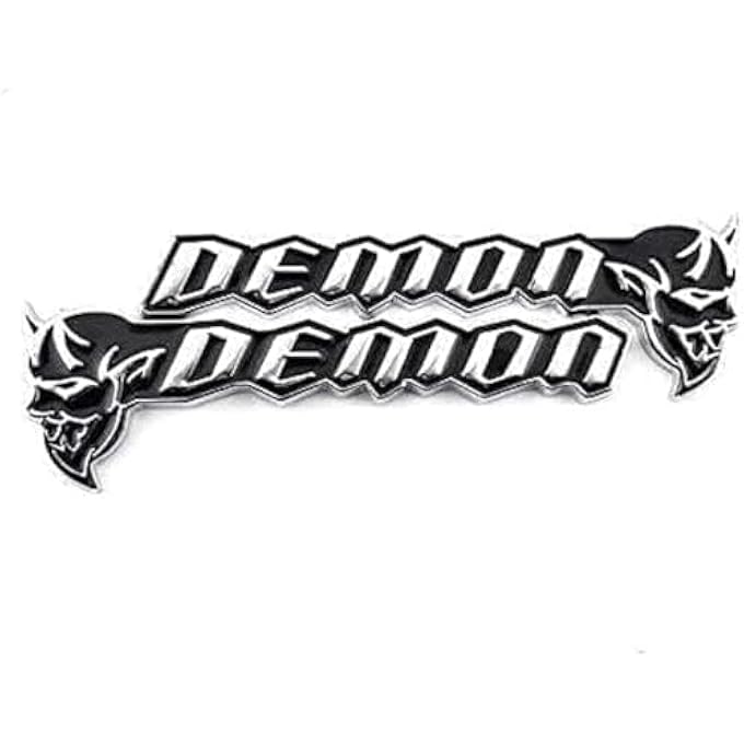 ريحني شعار مدمر الشياطين لملصق المعدن الفضي من دودج JK XL - Image 1