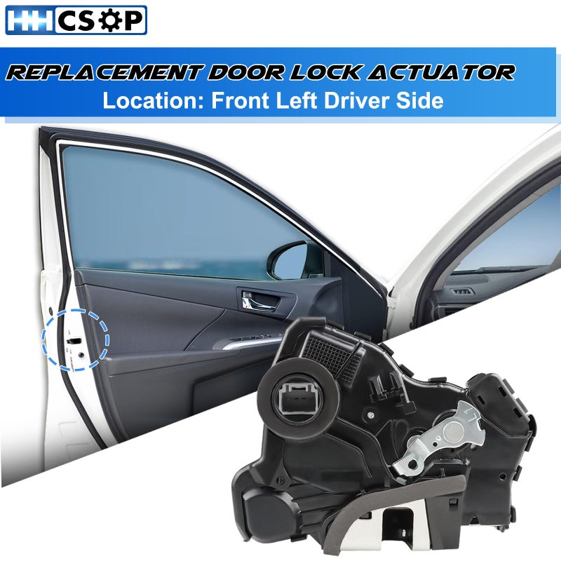 HHCSOP Front Left Driver Side Door Lock Latch Actuator Fit for Toyota 4Runner Camry Corolla Matrix Sienna Solara Lexus ES300 ES330 RX350 RX400h Scion TC XA 2002 2003 20004 2005 2006 2007 2008 2009 2010 2011 - Image 2