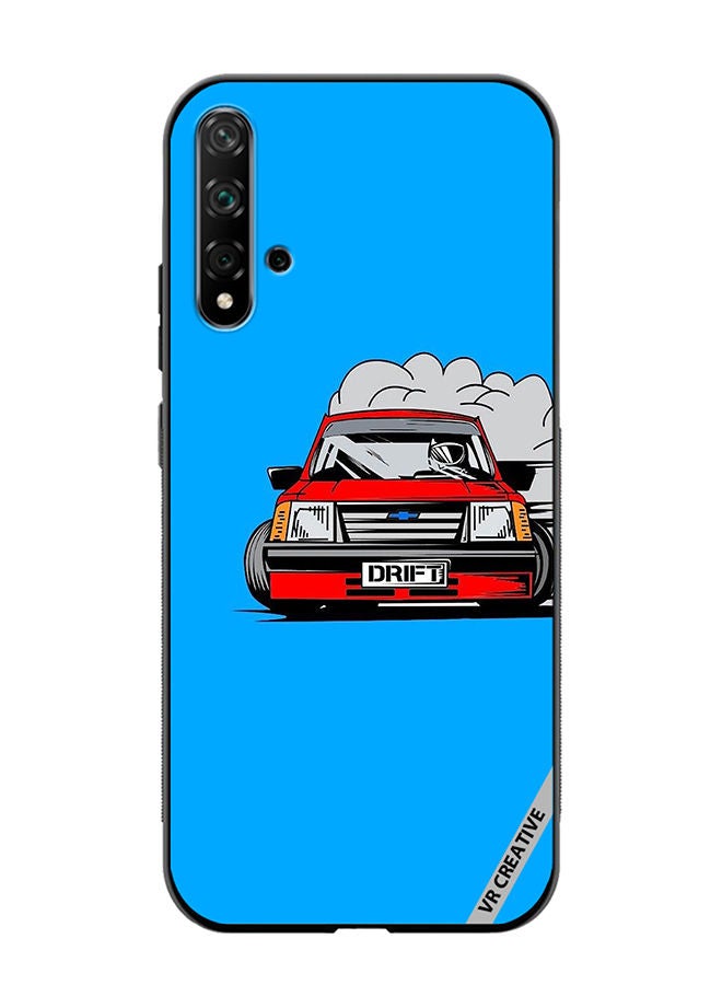 VR CREATIVE Protective Case Cover For Huawei Nova 5T Car Drift Design Multicolour - Image 1