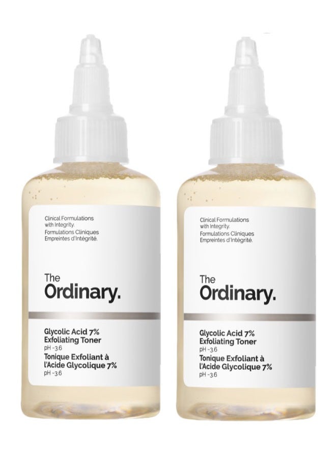 VQ Glycolic Acid 7% Exfoliating Toner 240ml Two pieces  - Image 1