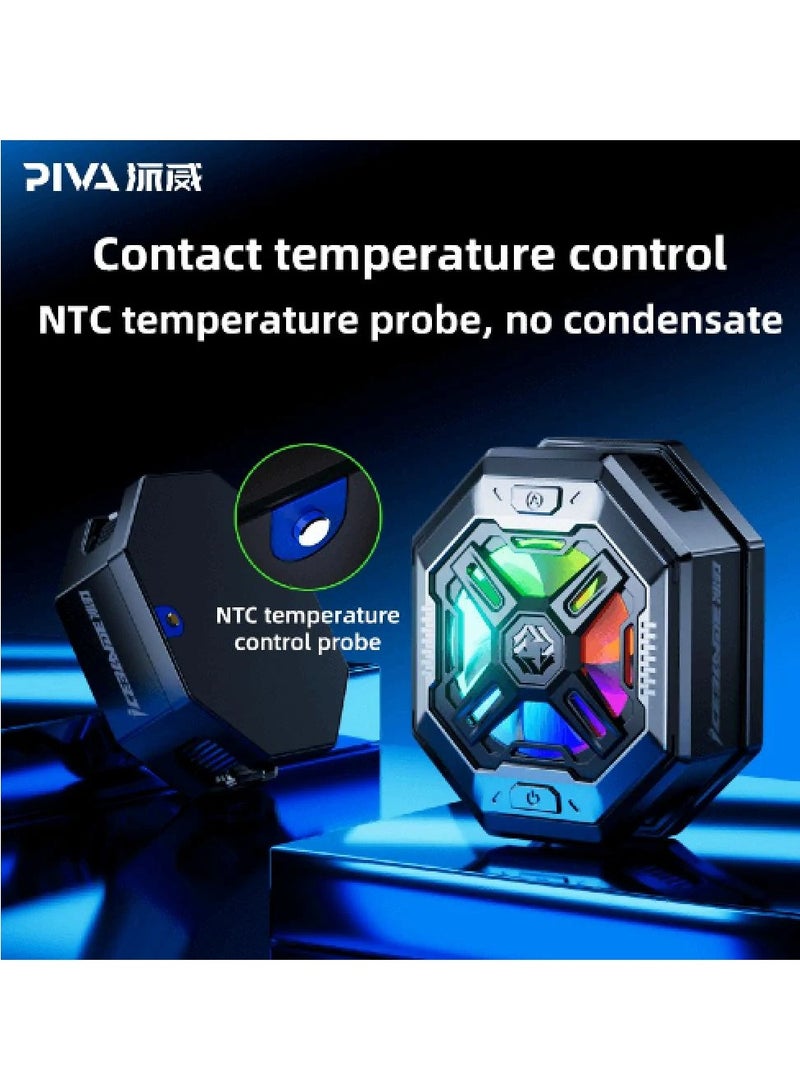 PIVA BR7 Mobile Water Cooling Fan with Large CPU Cooling Area, Magnetic Feature and 3 Speeds - Image 2