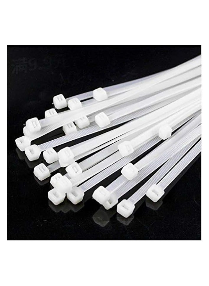 Cable ties, Cable Management White Wire Zip Ties Nylon Cables Ties (100, 400mm)