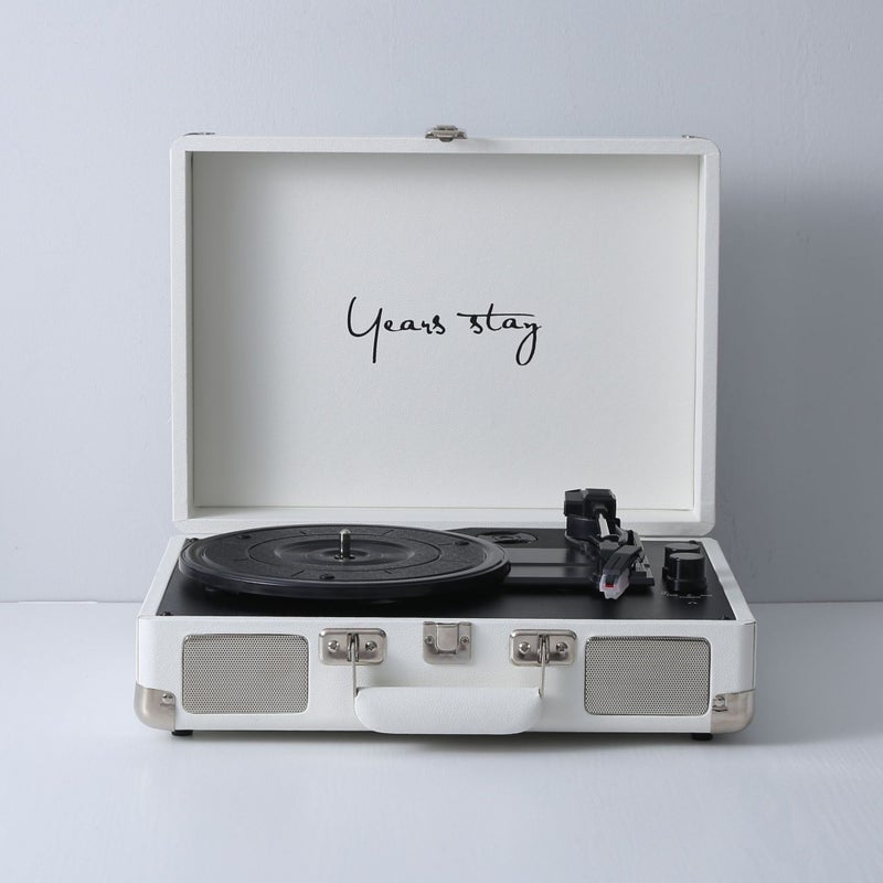 In-Stock Vintage Audio Gramophone Portable Bluetooth Suitcase Vinyl Record Player Retro Gift Birthday - Image 1