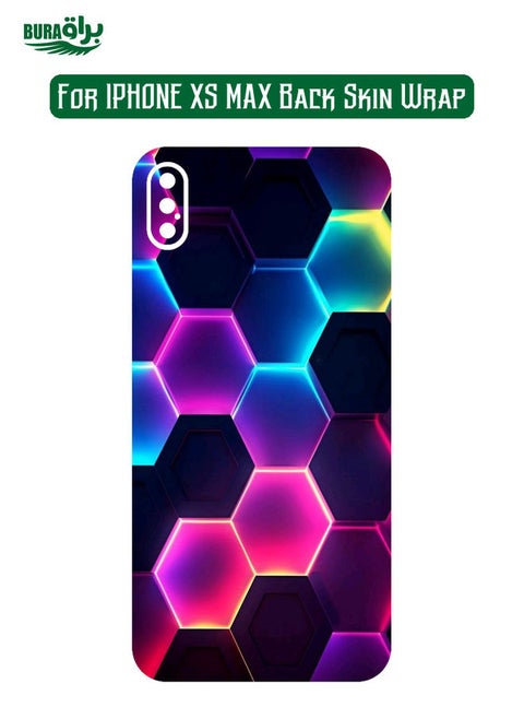 iPhone XS Max Back Skin Wrap Abstract 3D Design Mobile Protector Skin Wrap Sticker ( NOT A CASE COVER )