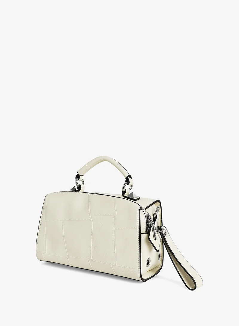Haute Sauce  Patchwork Top Handle Handbag for Women | Best Price UAE