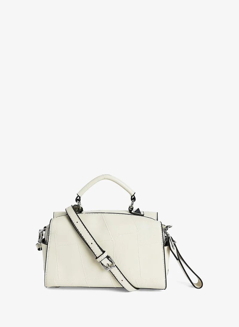 Haute Sauce  Patchwork Top Handle Handbag for Women | Best Price UAE