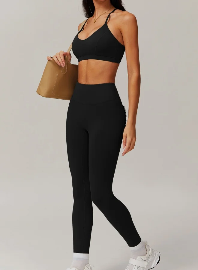 KAWN.YOGA Womens X Back Sports Bra