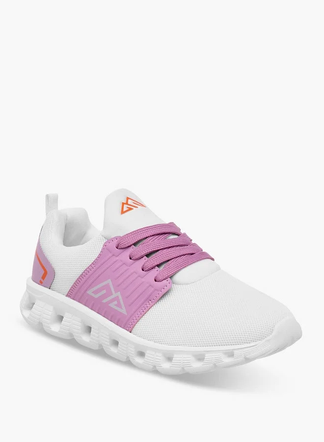 Oaklan by Shoexpress Girls Logo Detail Sports Shoes with Lace-Up Closure