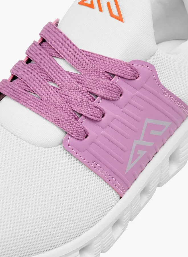 Oaklan by Shoexpress Girls Logo Detail Sports Shoes with Lace-Up Closure