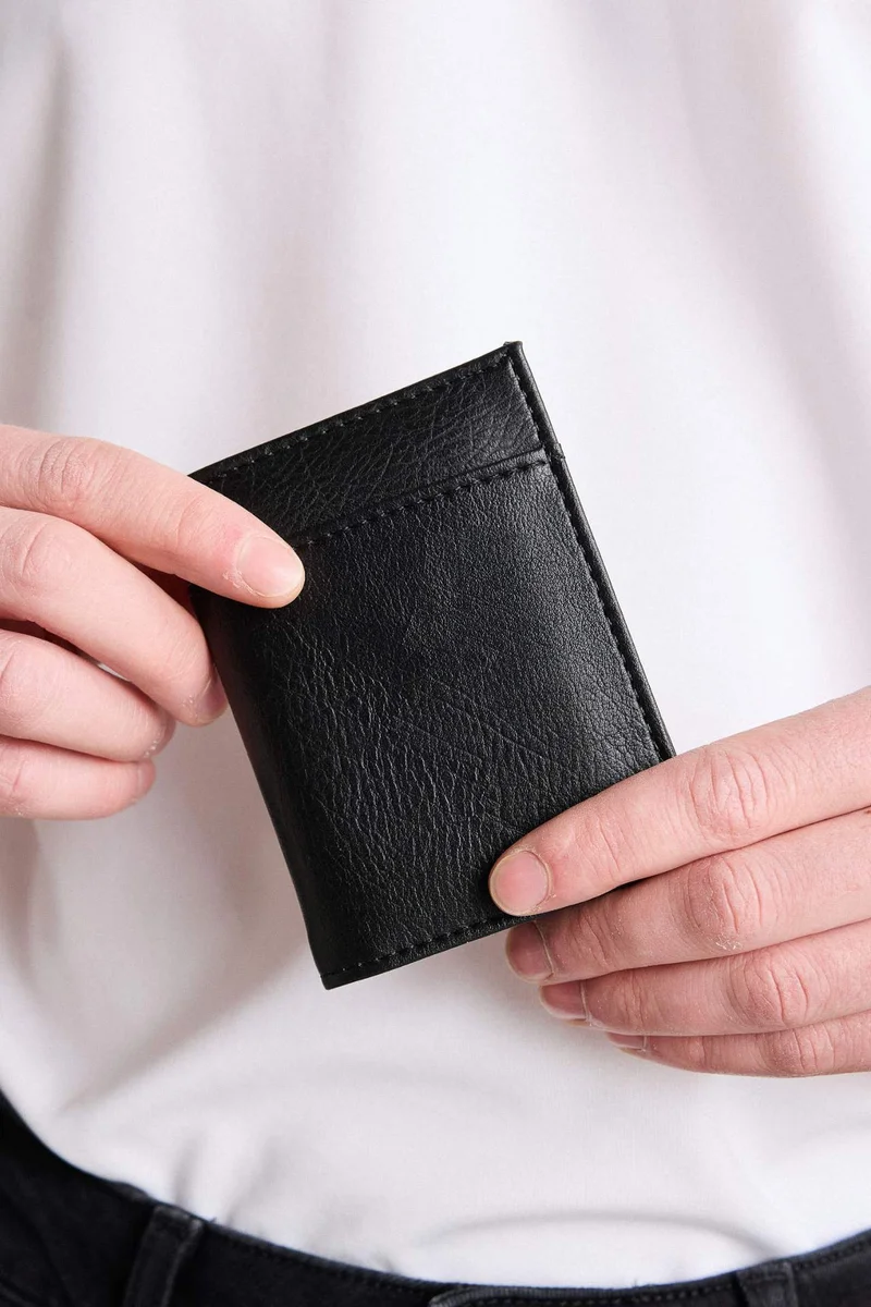 Man Faux Leather Wallets