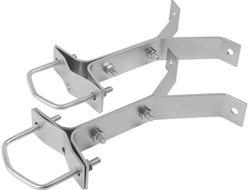 Skywalker 6 HeavyDuty Wall Mount Pair for TV Antenna Mast with 2 Brackets with Lag Bolts