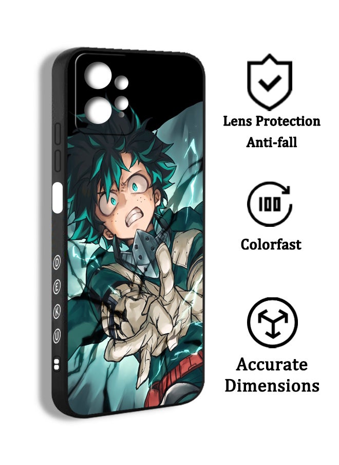 Protective Case Cover For Xiaomi Redmi Note 12 4G My Hero Academia Izuku Midoriya BNH04 Drawing