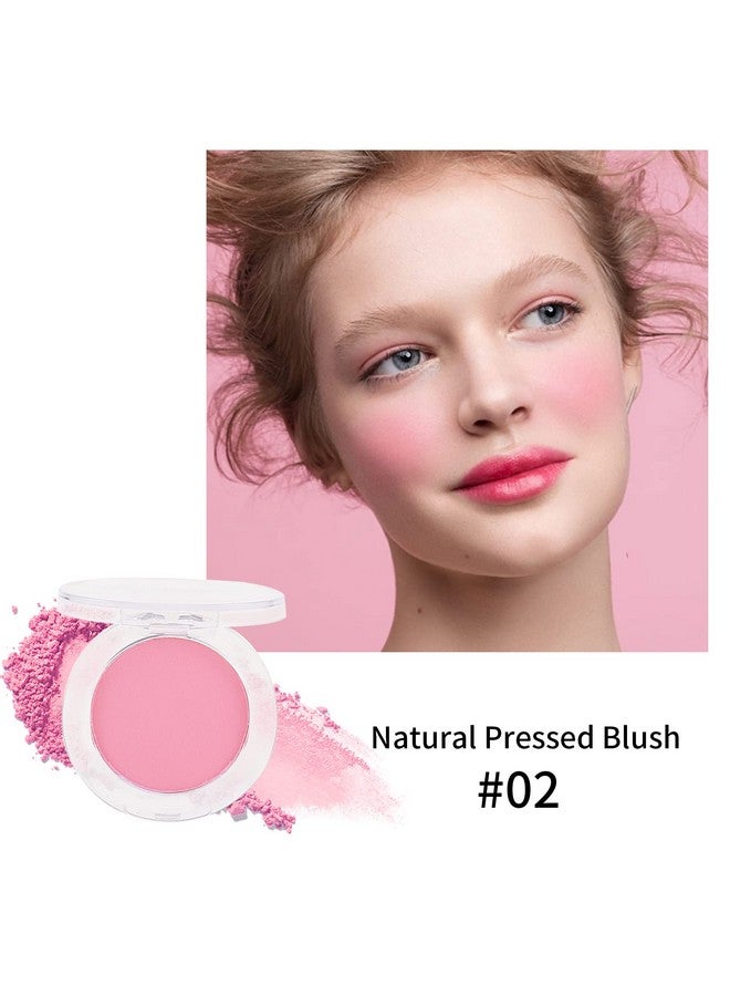 Boobeen Single Color Blush Face Blush Palette Matte Baked Makeup Blush Powder High Pigment Pressed Blush, Longlasting Colorful, Blends Easily, Lightweight (02) - Image 3