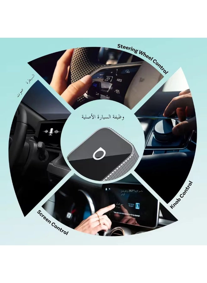 OTTOCAST Mini Slim Cube Wireless CarPlay Android Auto Adapter 2 in 1 USB AI Car Accessories for VW Haval Audi Kia Porsche Lexus - Image 4