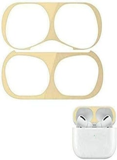 Generic Dustproof Film Sticker for Airpods Pro (Gold) 