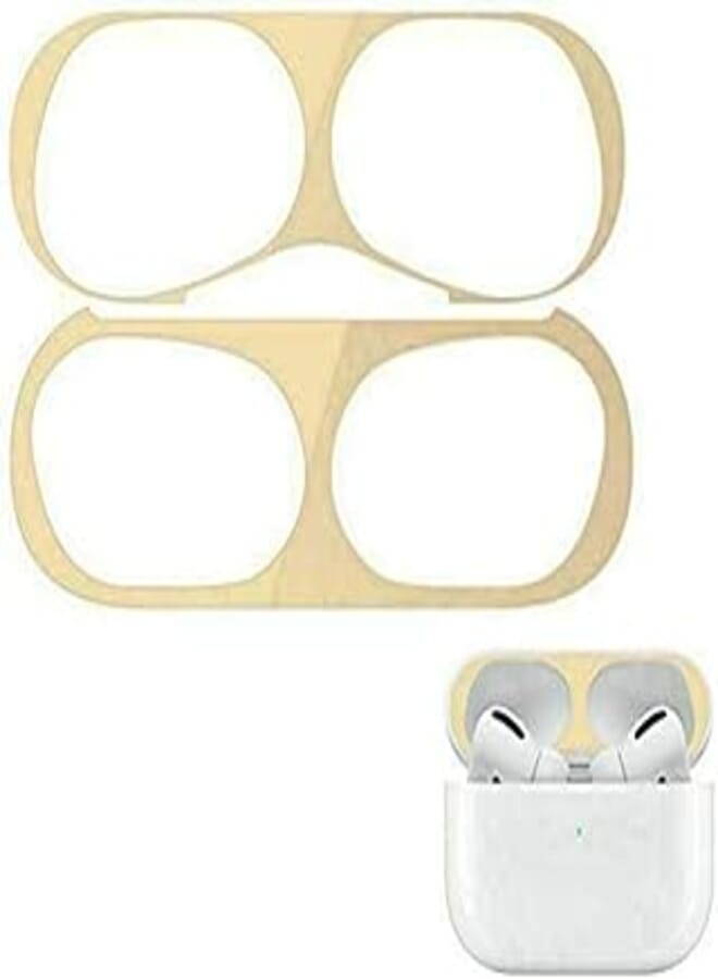Dustproof Film Sticker for Airpods Pro (Gold)