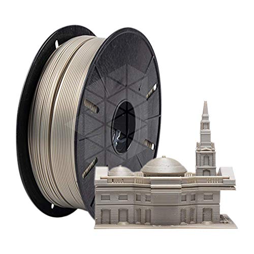 Tesseract Premium PLA + 1.75mm 3D Printing Filament | Dimensional Accuracy +/- 0.03mm | Compatible with Most FDM Printers | 1 KG 3D Printer Filament - PLA Titanium (Quantity 1) - Image 4