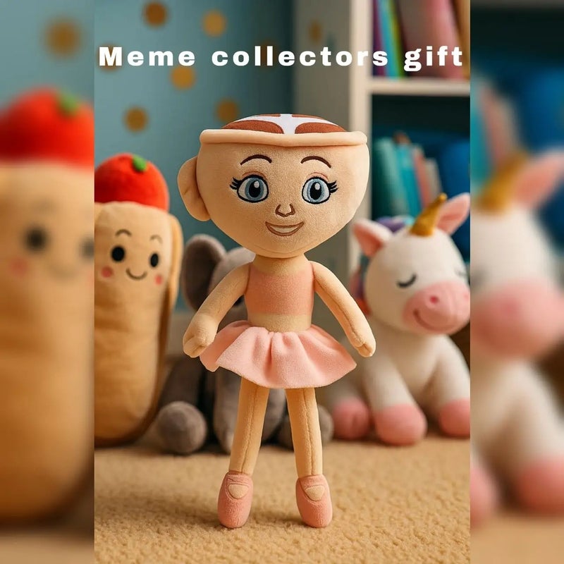 Y&D Pink Ballerina Cappuccina Brainrot  Plush Toys PP Cotton Collectible Soft Stuffed Animals Toy Plush Toy Doll - Image 5