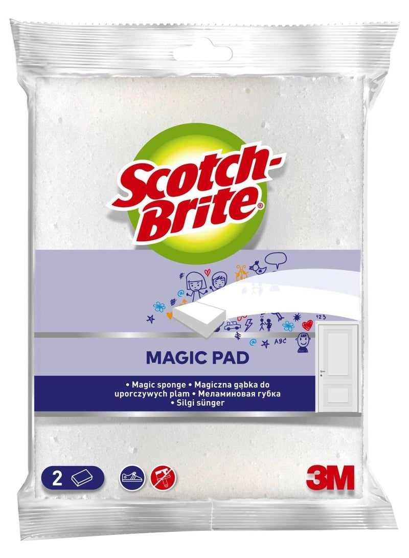 Scotch  Scotch-Brite Easy Erasing Pad Magic Pad easily removes a variety of stains and marks