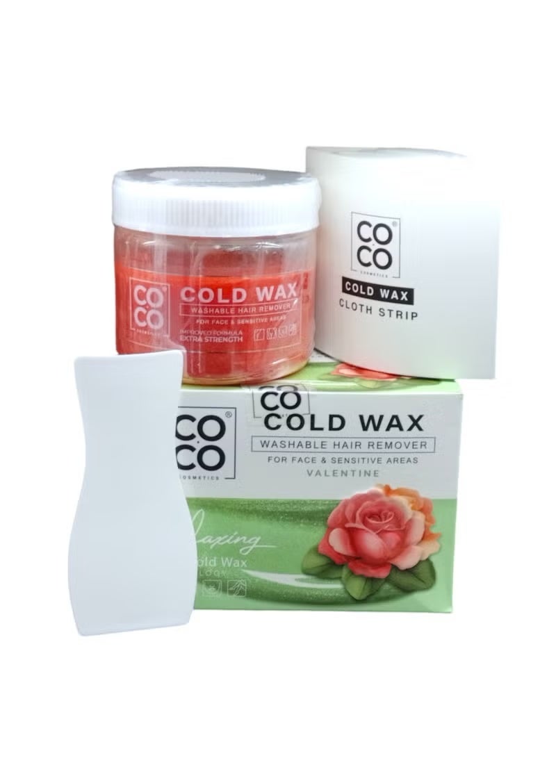 Coco Wax Cold Wax for Hair Removal: Effective Hair Removal from the Roots, Suitable for All Skin Types, 250g - Image 2