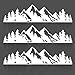 JINZHAO Tree Sticker Car or Laptop Decal Vinyl Mountain Stickers Outdoor Bumper Stickers Pack of 3 White - Image 2