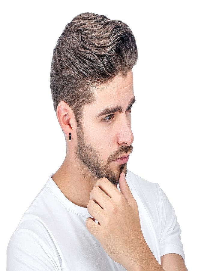 Vien Fashion Earring for mens Classic Inspired Black Stainless Steel Stud Earring - Image 2